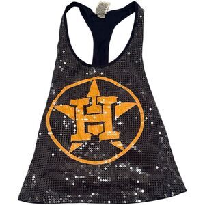 PINK Victoria's Secret Houston Astros Sequince Navy Tank